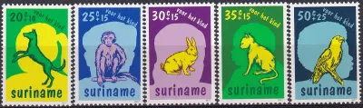 Suriname 1977 Child Welfare - Pets. MNH(**) Suriname 1977 Child Welfare - Pets. MNH(**)