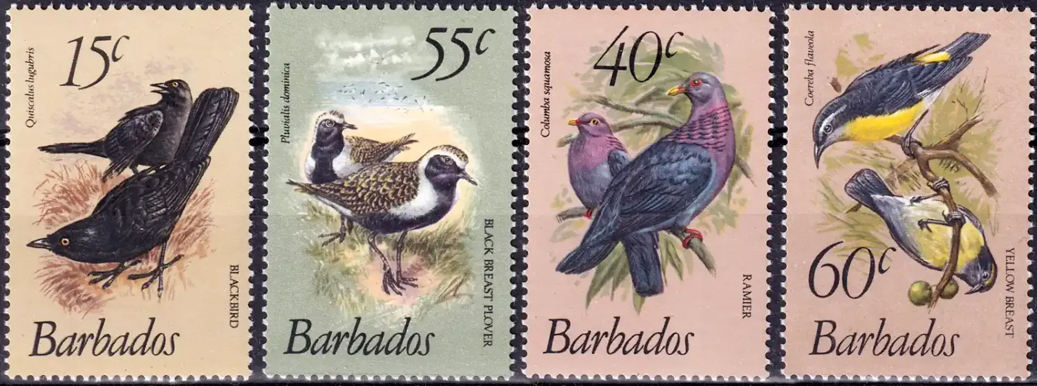 Barbados 1981, 1982 Birds (4v). MNH(**) Barbados 1981, 1982 Birds (4v). MNH(**)