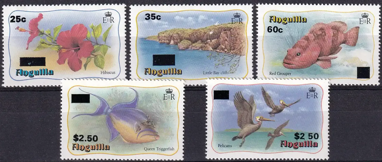 Anguilla 1984 Overprinted (5v). MNH(**) Anguilla 1984 Overprinted (5v). MNH(**)
