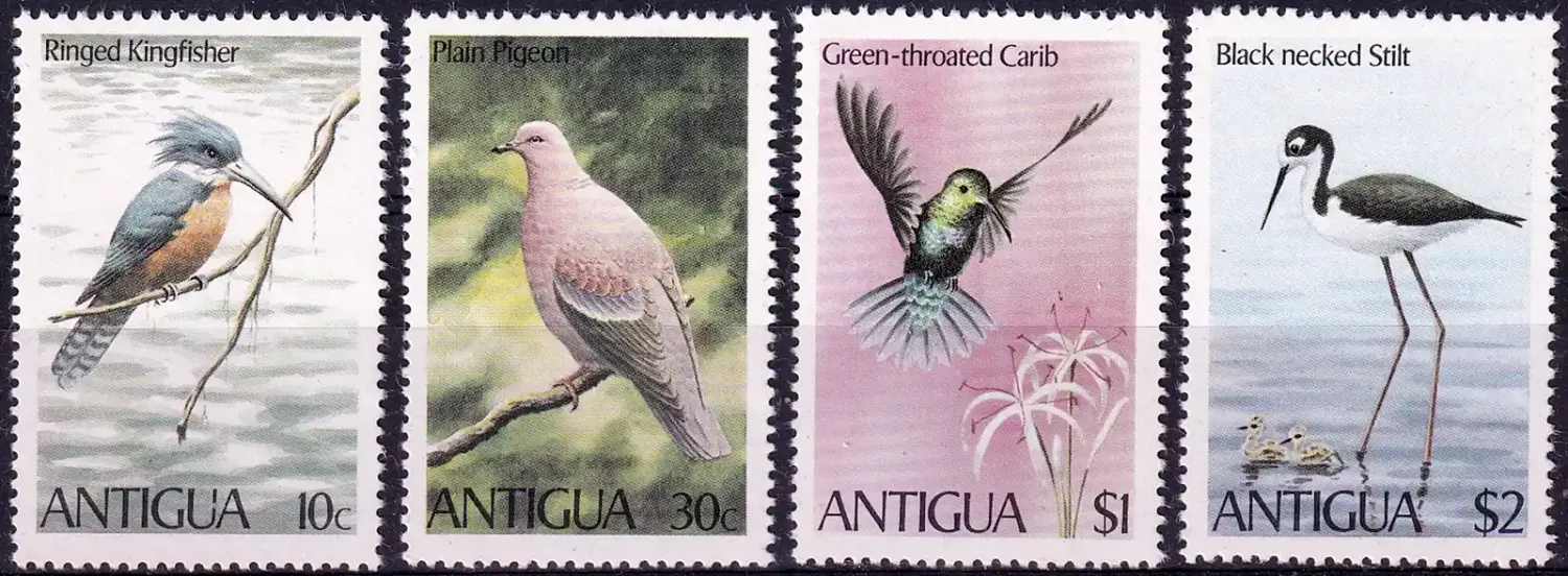 Antigua 1980 Birds (v4). MNH(**) Antigua 1980 Birds (v4). MNH(**)