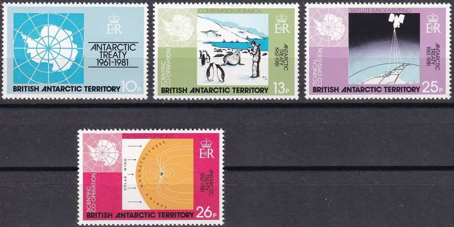 British Antarctic: 1981 The 20th Anniv of the Antarctic Treaty. MNH(**)