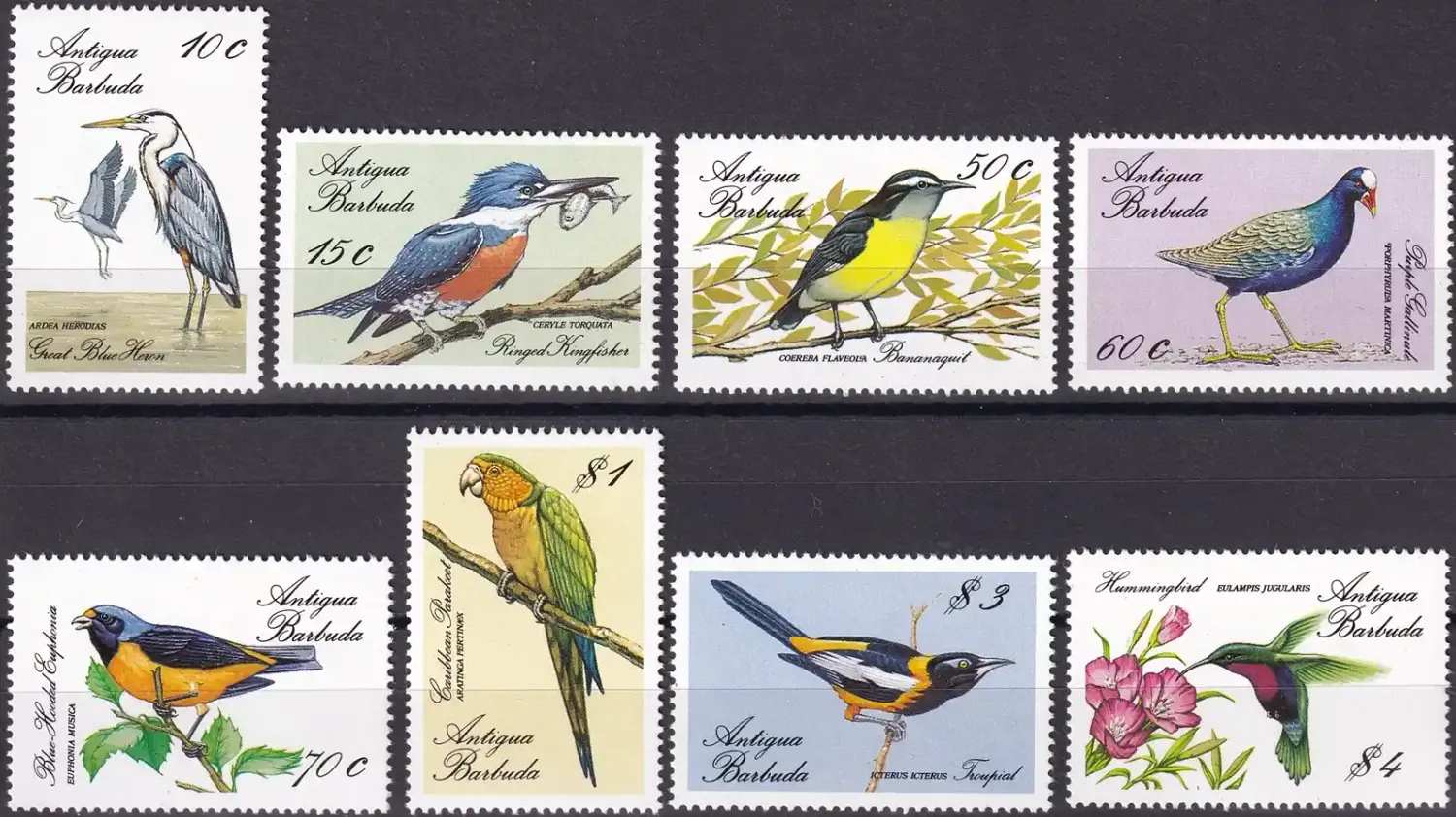 Antigua & Barbuda 1988 Birds - (v4). MNH(**) Antigua & Barbuda 1988 Birds - (v4). MNH(**)