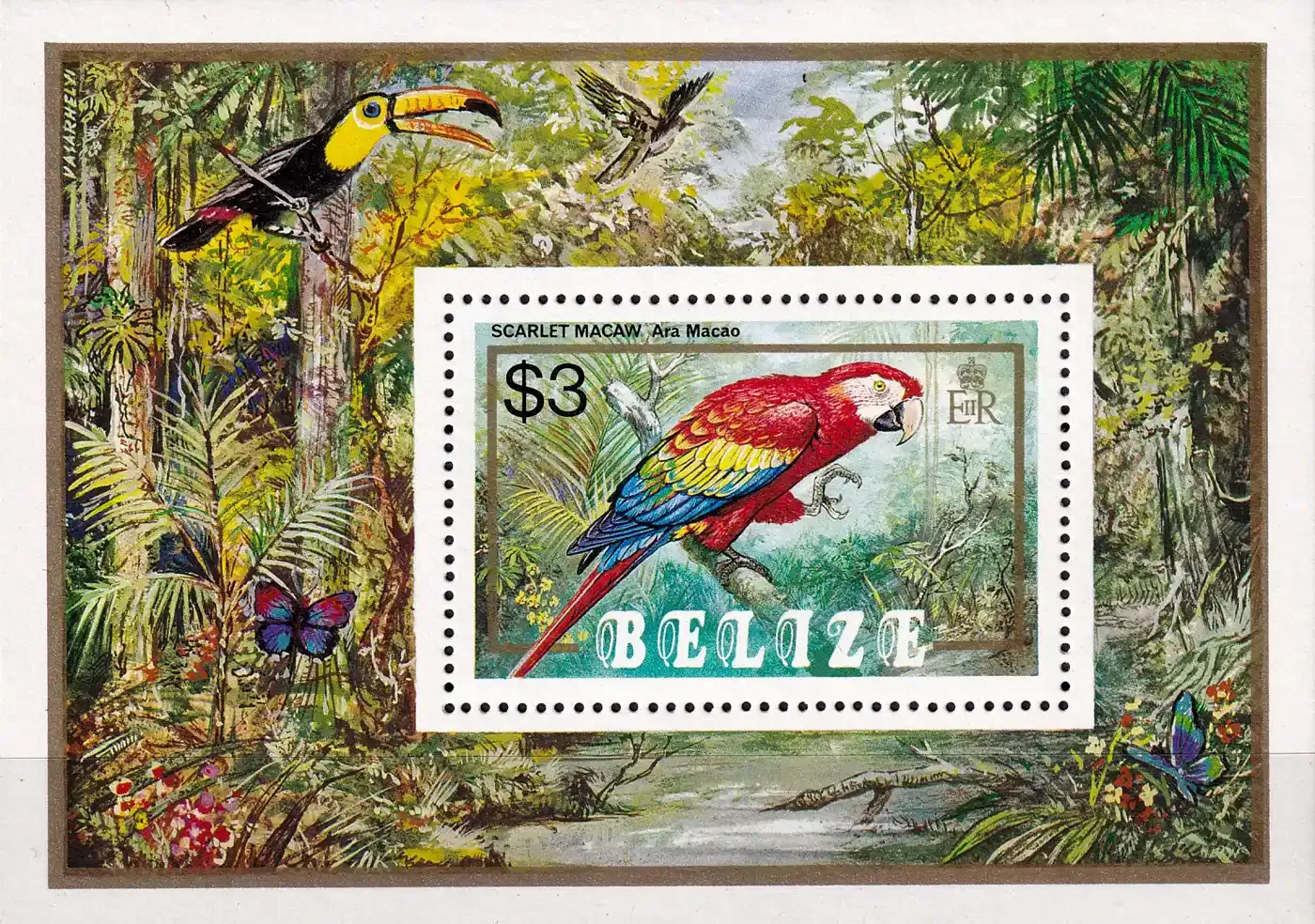 Belize 1984 Parrots (ss/1v). MNH (**) Belize 1984 Parrots (ss/1v). MNH (**)