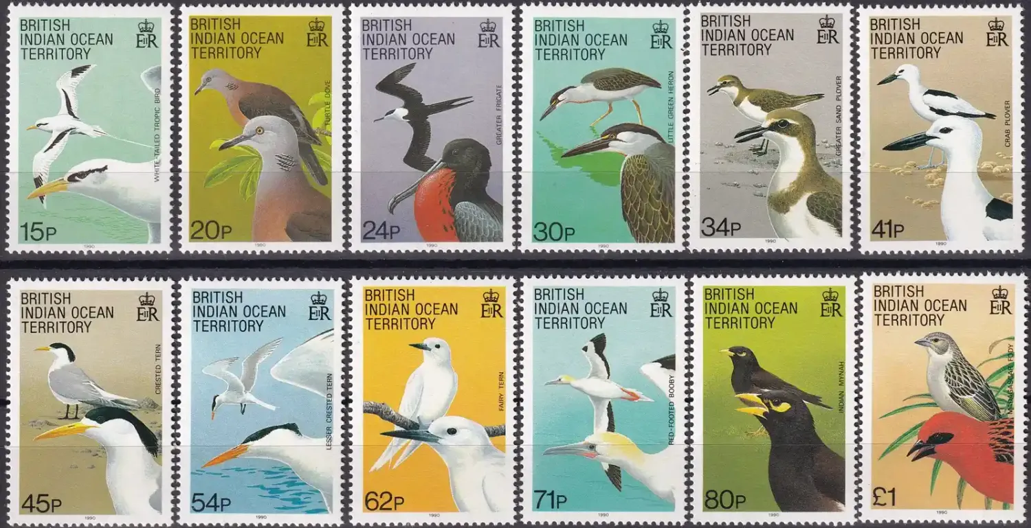 British Indian Ocean 1990 Birds-MNH(**) British Indian Ocean 1990 Birds-MNH(**)