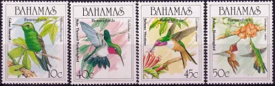 Bahamas 1989 Birds. Hummingbirds. (4v)-MNH(**) Bahamas 1989 Birds. Hummingbirds. (4v)-MNH(**)