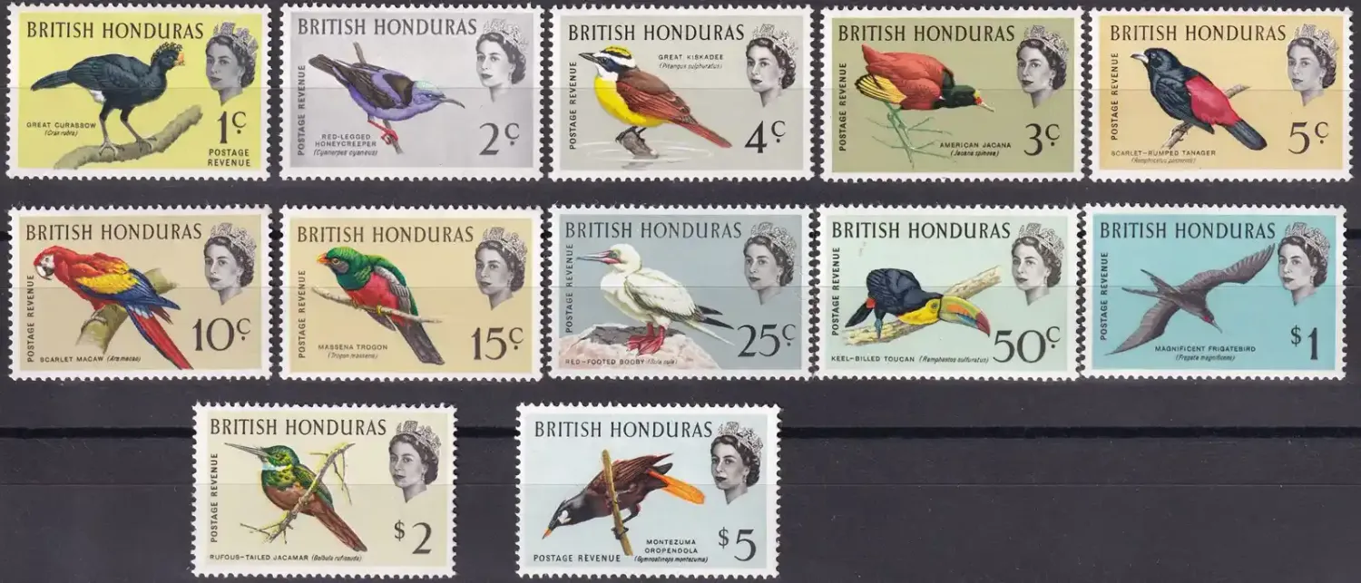 British Honduras 1962 Birds. MNH (**) British Honduras 1962 Birds. MNH (**)