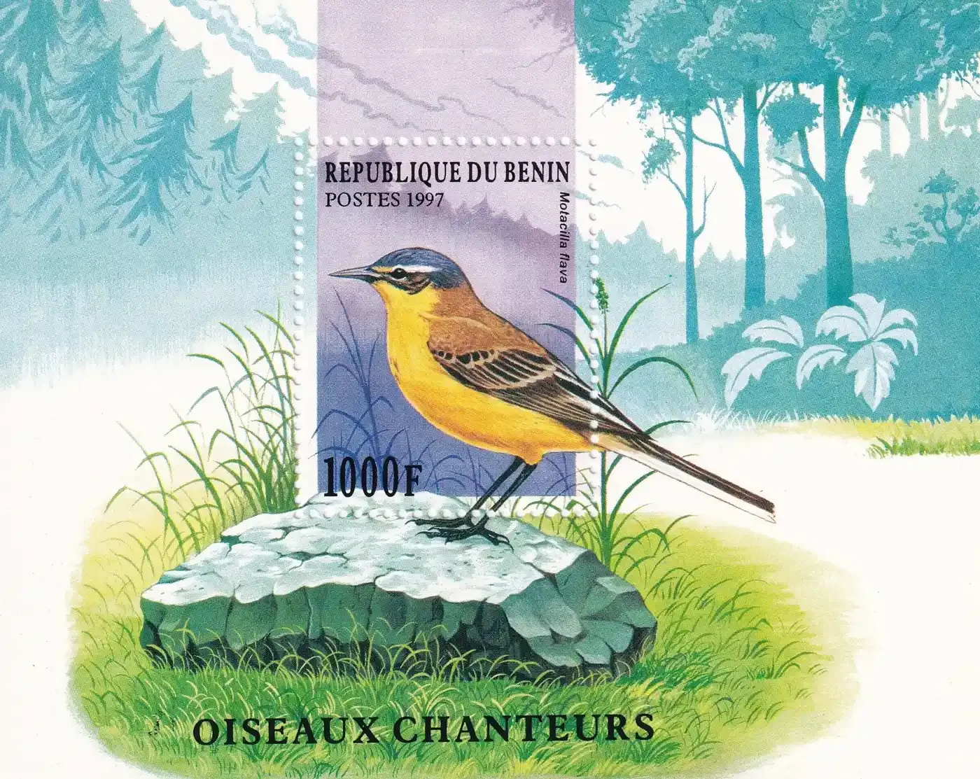 Benin 1997 Birds (ss/1v). MNH(**) Benin 1997 Birds (ss/1v). MNH(**)