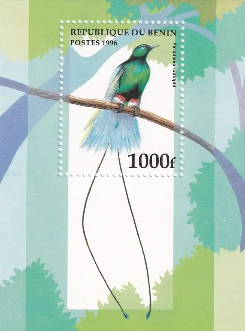 Benin 1996 Birds (ss/1v). MNH(**) Benin 1996 Birds (ss/1v). MNH(**)