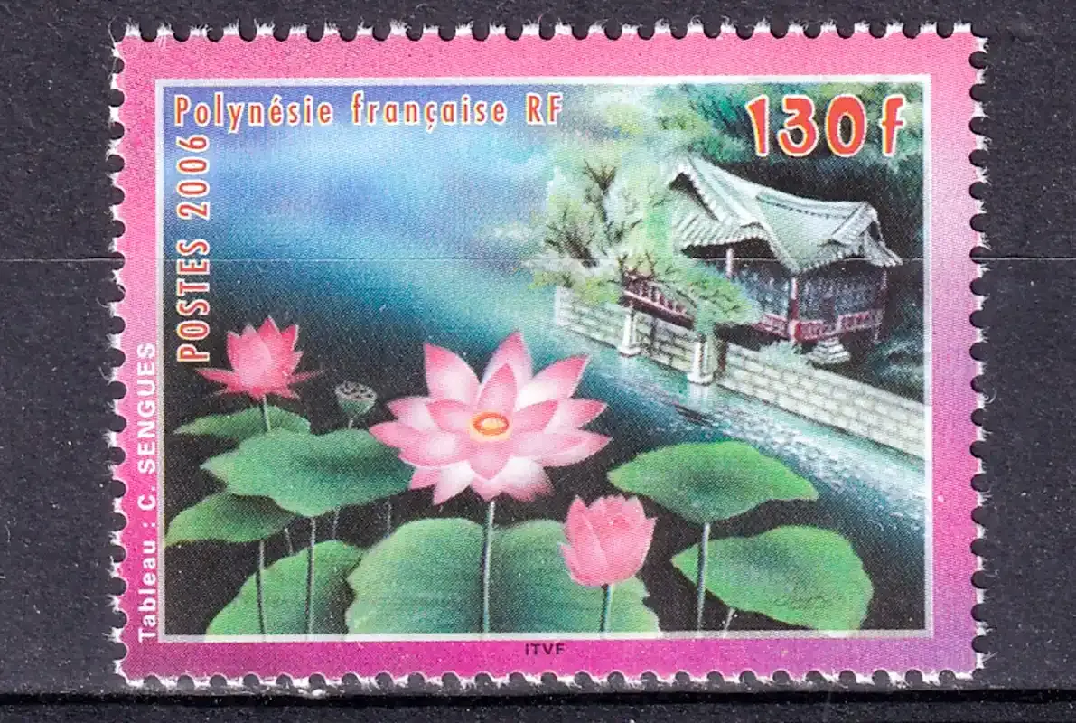 France (French Polynesia) 2006 Lotus Flower(1v)-MNH(**) France (French Polynesia) 2006 Lotus Flower(1v)-MNH(**)