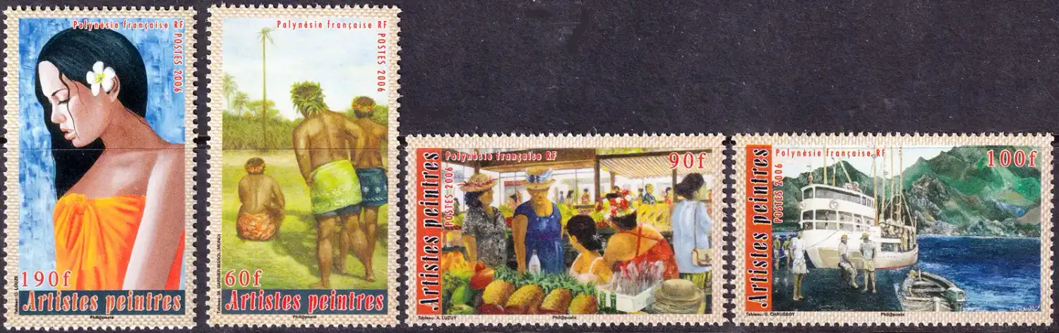 France (French Polynesia) 2006 Painters (4v)-MNH(**) France (French Polynesia) 2006 Painters (4v)-MNH(**)