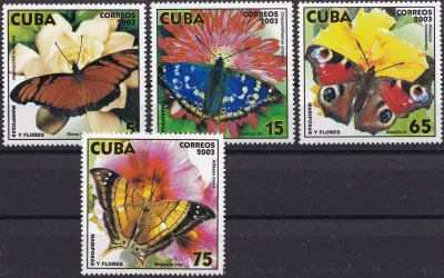 Cuba 2003 Butterflies (4v). MNH (**) Cuba 2003 Butterflies (4v). MNH (**)
