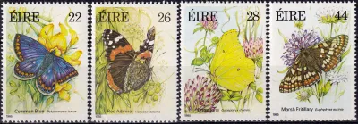 Ireland 1985 Butterflies (4v) MNH(**) Ireland 1985 Butterflies (4v) MNH(**)
