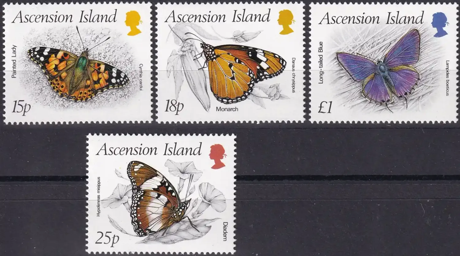 Ascension 1987 Insects - Butterflies. MNH(**) Ascension 1987 Insects - Butterflies. MNH(**)