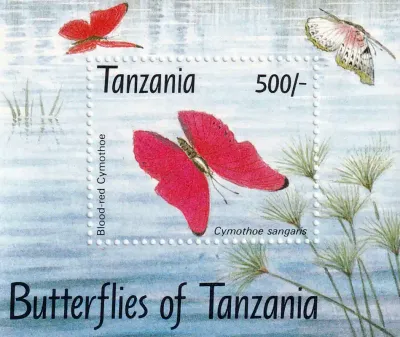 Tanzania 1993 Butterflies (ss/1v) MNH(**) Tanzania 1993 Butterflies (ss/1v) MNH(**)
