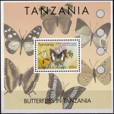 Tanzania 2005 Butterflies (ss/1v) MNH(**) Tanzania 2005 Butterflies (ss/1v) MNH(**)