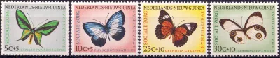 Netherlands New Guinea 1960 Social Care - Butterflies. (4v) MNH(**) Netherlands New Guinea 1960 Social Care - Butterflies. (4v) MNH(**)