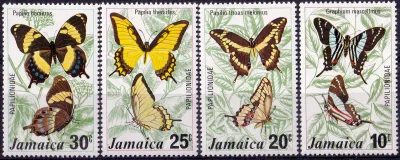 Jamaica 1975 Butterflies (4v). MNH(**) Jamaica 1975 Butterflies (4v). MNH(**)