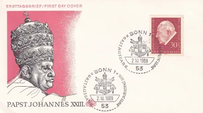 Germany 1969 Pope Johannes XXIII FDC