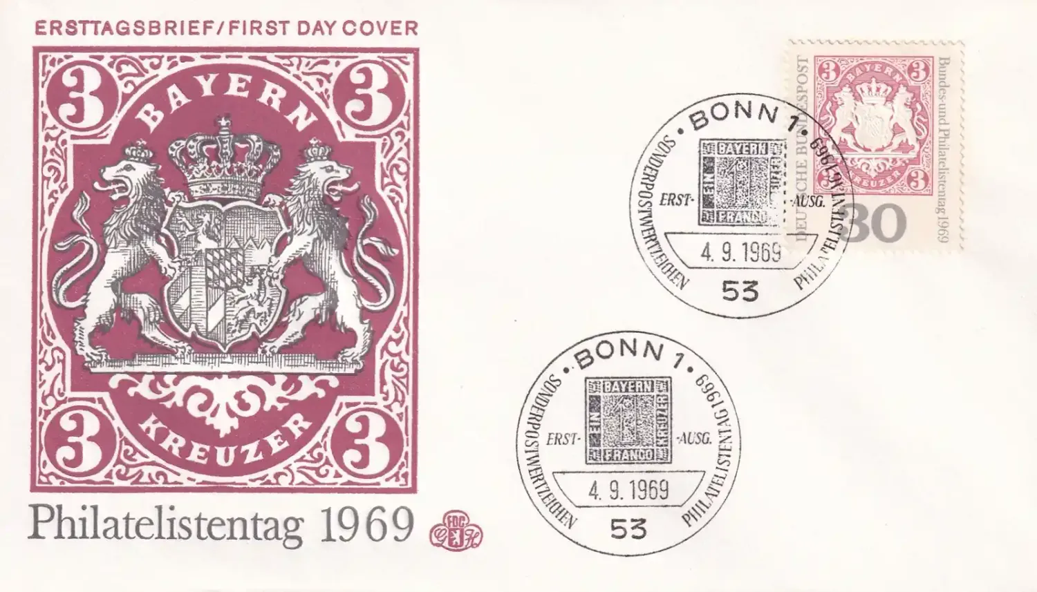 Germany 1969 Philately Day FDC Germany 1969 Philately Day FDC