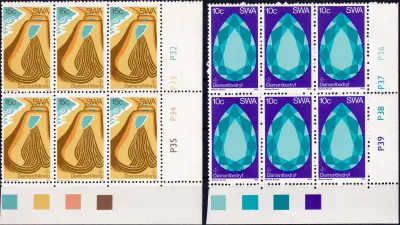South West Africa 1974 Diamond Mining (C/Blocks). MNH(**) South West Africa 1974 Diamond Mining (C/Blocks). MNH(**)