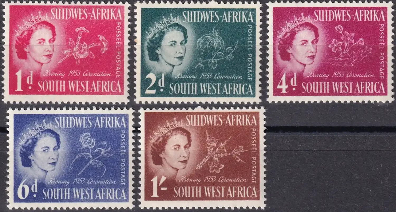 South West Africa 1953 Coronation of Queen Elizabeth II. MNH(**). South West Africa 1953 Coronation of Queen Elizabeth II. MNH(**).