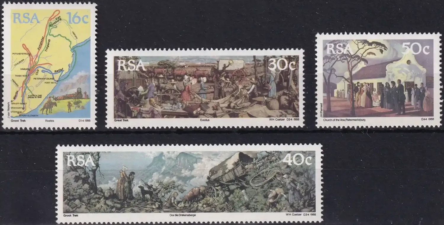 South Africa 1988 The 150th Anniv of Great Trek-MNH(**) South Africa 1988 The 150th Anniv of Great Trek-MNH(**)