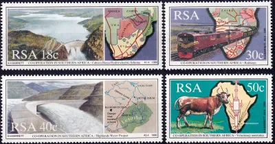 South Africa 1990 Co-operation in Southern Africa (4v)-MNH(**)