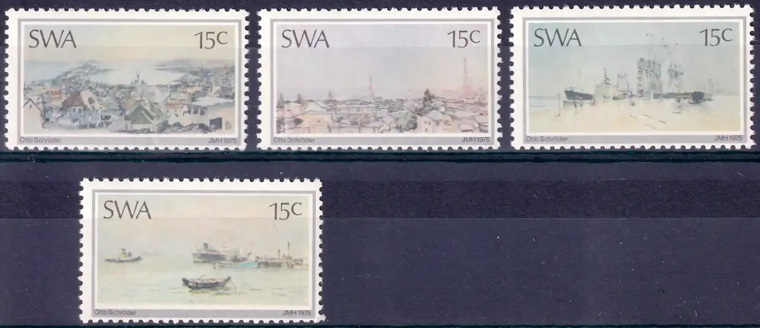 South West Africa 1975 Otto Schroder, Art, Paintings (4v). MNH(**)