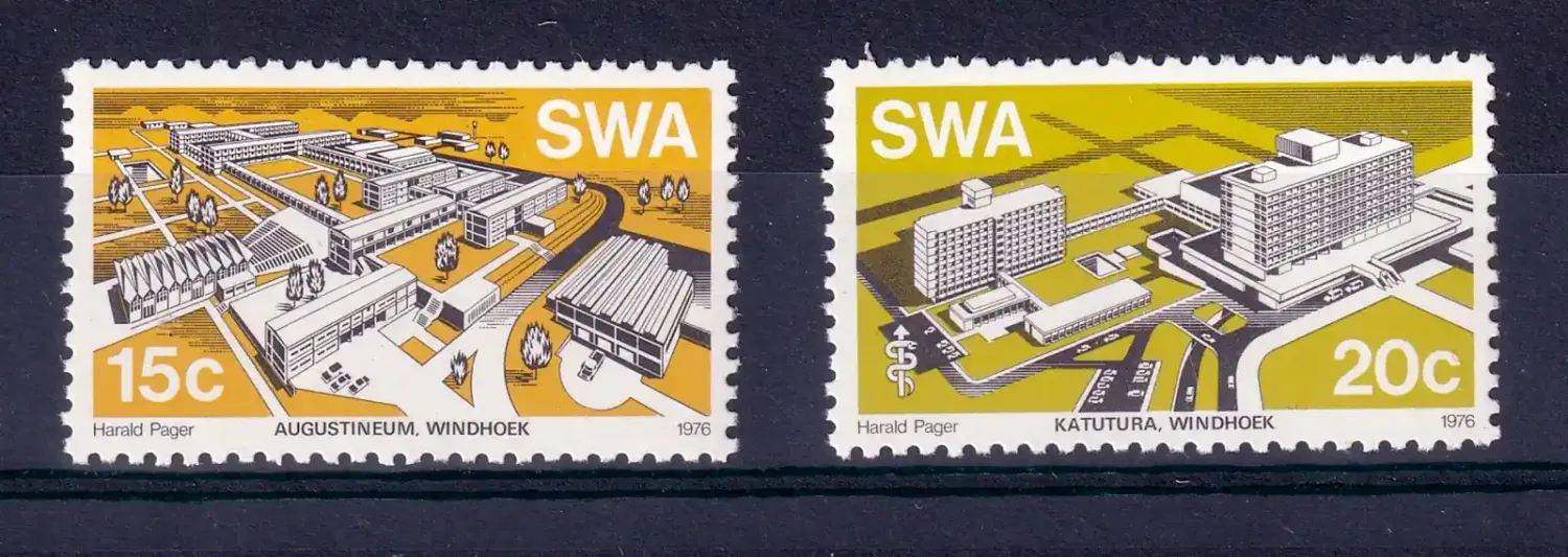South West Africa 1976 Modern Buildings (2v). MNH(**)