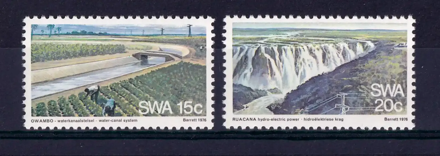 South West Africa 1976 Water and Electricity Supply (2v). MNH(**) South West Africa 1976 Water and Electricity Supply (2v). MNH(**)
