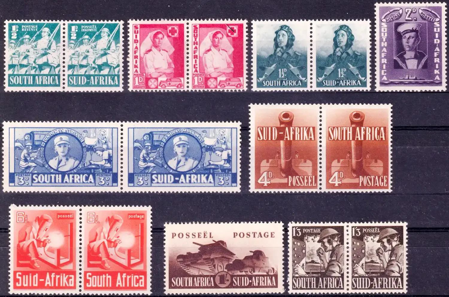 South Africa 1942 War Effort. MNH(**) South Africa 1942 War Effort. MNH(**)