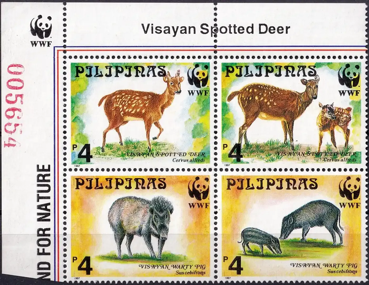 Philippines 1997 WWF - Endangered Mammals (4v). MNH Philippines 1997 WWF - Endangered Mammals (4v). MNH