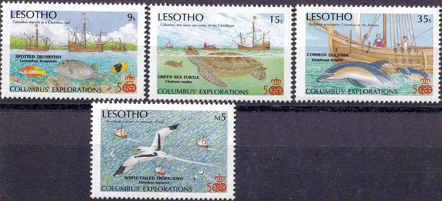 Lesotho 1987 The 500th Anniv of Discovery America - Fauna-MNH(**) Lesotho 1987 The 500th Anniv of Discovery America - Fauna-MNH(**)