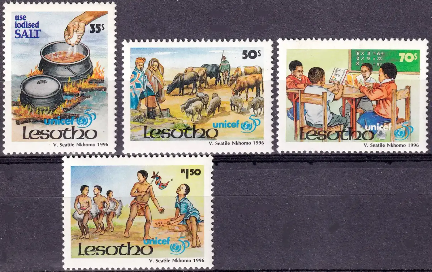 Lesotho 1996 The 50th Anniversary of UNICEF-MNH(**)