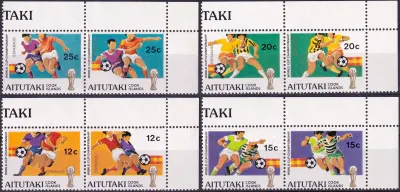 Aitutaki, Cook Islands 1981 Football World Cup - Spain 1982 - Football Scenes (8v) -MNH(**) Aitutaki, Cook Islands 1981 Football World Cup - Spain 1982 - Football Scenes (8v) -MNH(**)