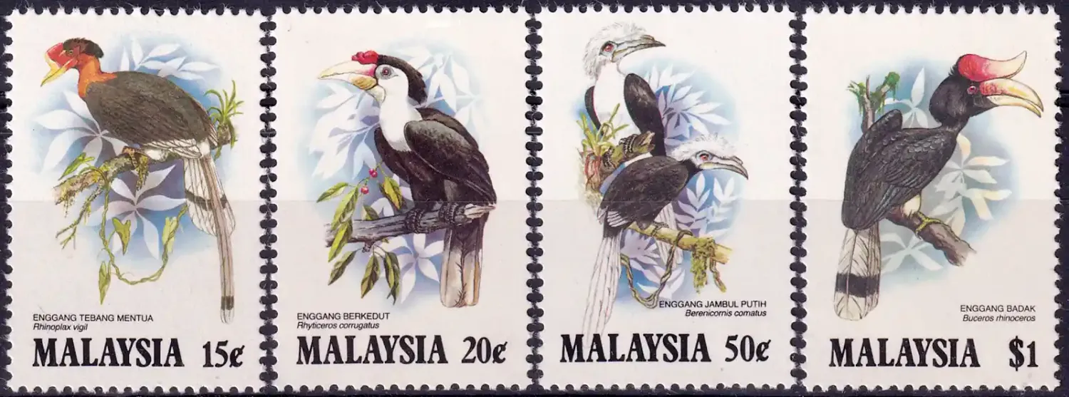 Malaysia 1983 Birds, Hornbills of Malaysia. MNH(**) Malaysia 1983 Birds, Hornbills of Malaysia. MNH(**)