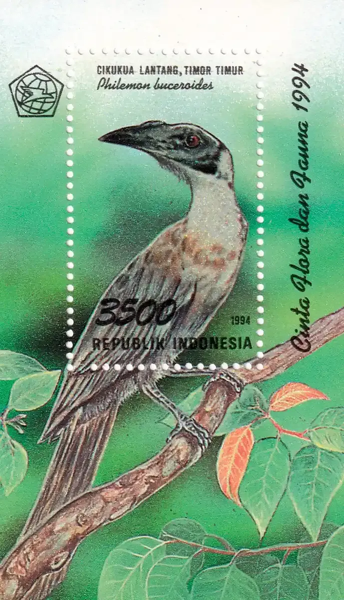 Indonesia 1995 (Primera) Flora and Fauna. Birds (ss/1v). MNH(**) Indonesia 1995 (Primera) Flora and Fauna. Birds (ss/1v). MNH(**)