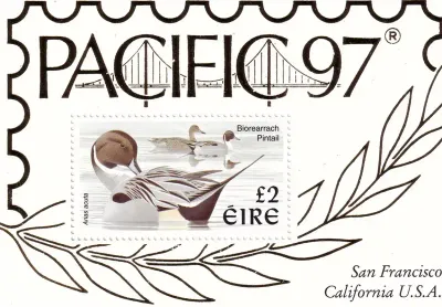 Ireland 1997 Birds, Int Stamps Exhibition `97 - San Francisco (ss/1v) MNH(**)