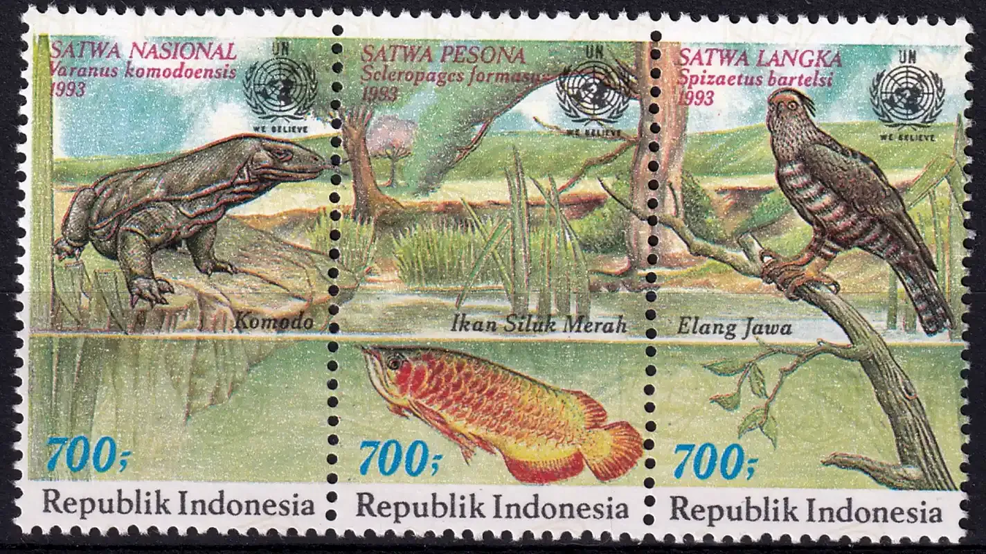 Indonesia 1993 Environmental Protection, Birds &amp; Wildlife. MNH