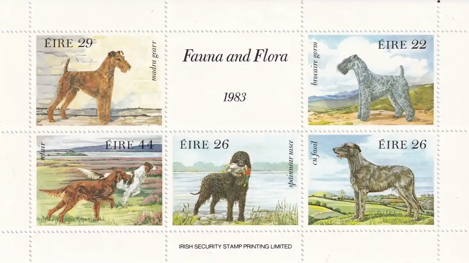 Ireland 1983 Irish Dogs (ss/5v) MNH(**)