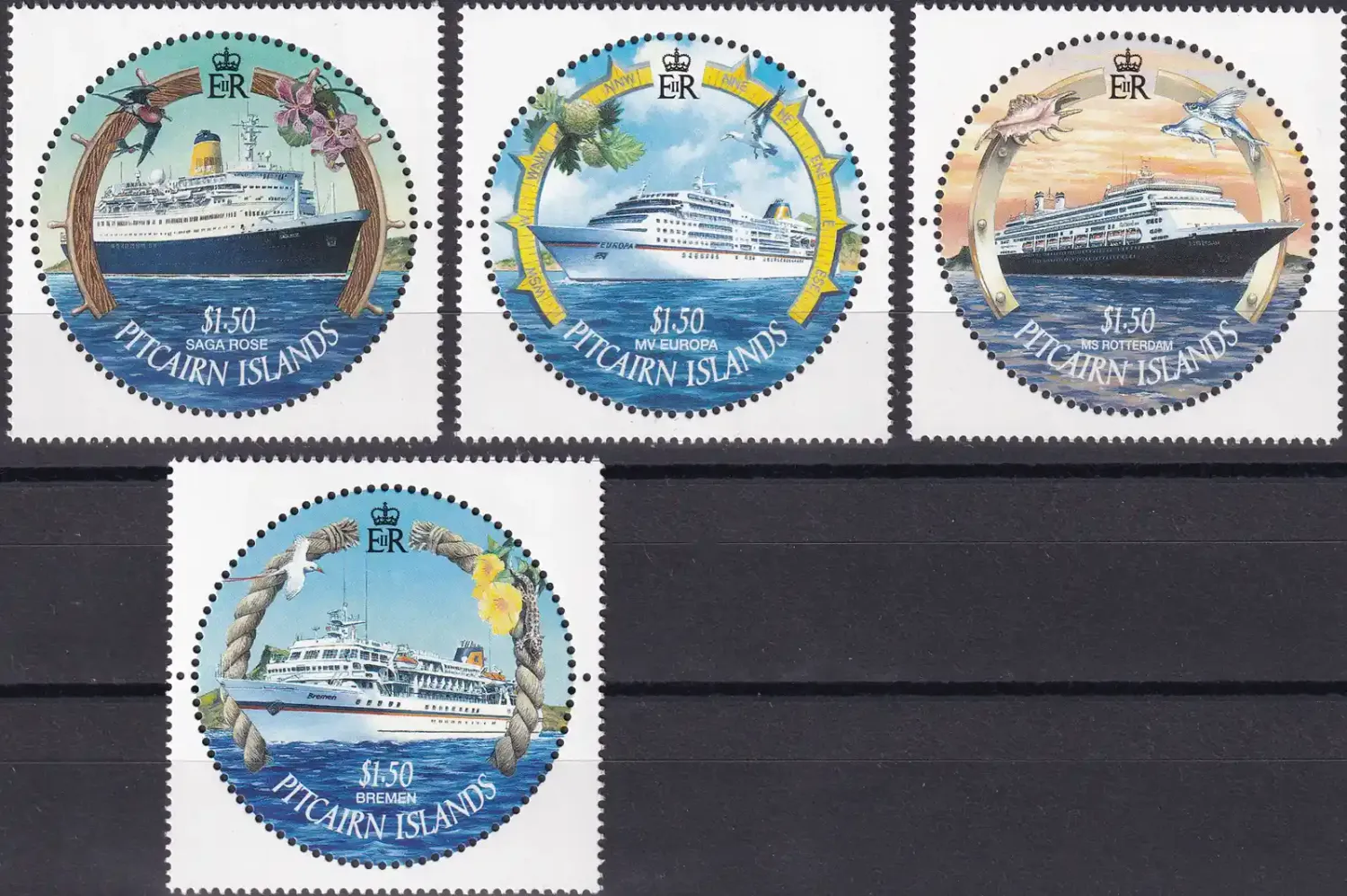 Pitcairn Islands 2001 Cruise Ships. MNH(**)