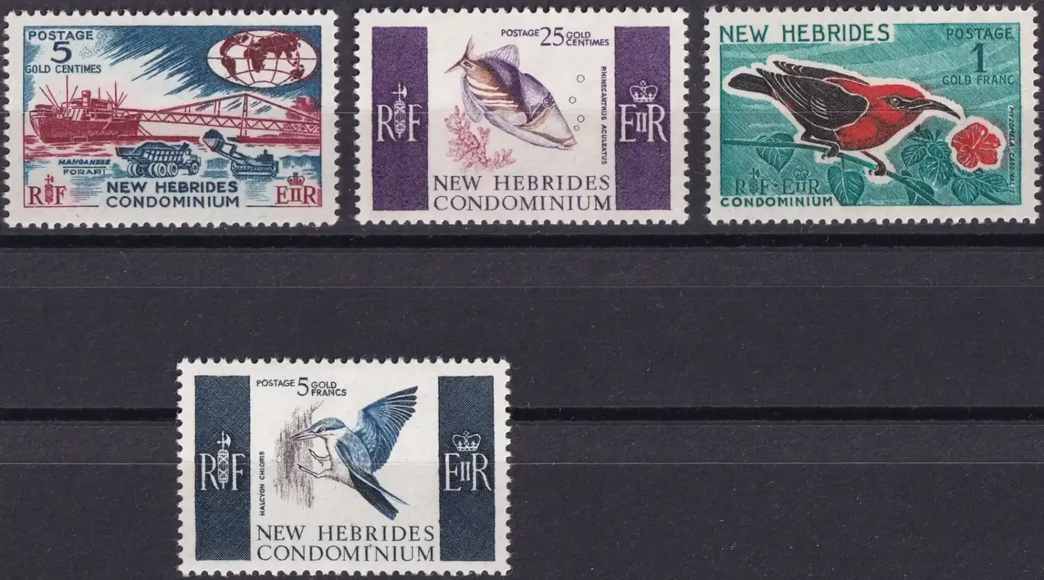 New Hebrides 1966 Local Motifs - English Version (4v)-MNH(**)