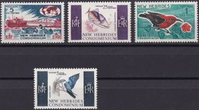 New Hebrides 1966 Local Motifs - English Version (4v)-MNH(**)