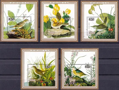Niue 1985 Birds - Birth of John James Audubon. (ss/1v) MNH(**) Niue 1985 Birds - Birth of John James Audubon. (ss/1v) MNH(**)