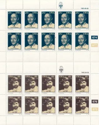 South West Africa 1983 Diamond Findings in Luderitz (Full/Sheets). MNH(**) South West Africa 1983 Diamond Findings in Luderitz (Full/Sheets). MNH(**)