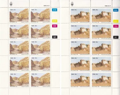 South West Africa 1986 Rock Formations (Full/Sheets). MNH(**) South West Africa 1986 Rock Formations (Full/Sheets). MNH(**)