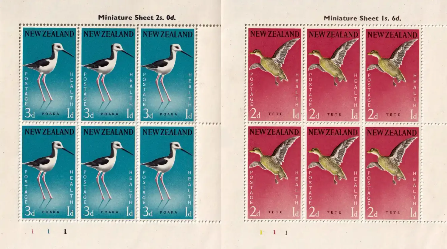 New Zealand 1959 Birds (ss/12v). MNH(**)