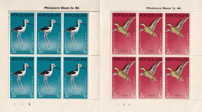 New Zealand 1959 Birds (ss/12v). MNH(**) New Zealand 1959 Birds (ss/12v). MNH(**)