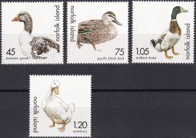 Norfolk Island 2000 Birds, Ducks and Geese (4v). MNH(**) Norfolk Island 2000 Birds, Ducks and Geese (4v). MNH(**)