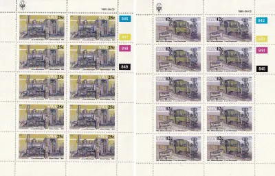 South West Africa 1985 Narrow-gauge Railway Locomotives, Trains (Full/Sheets). MNH(**)